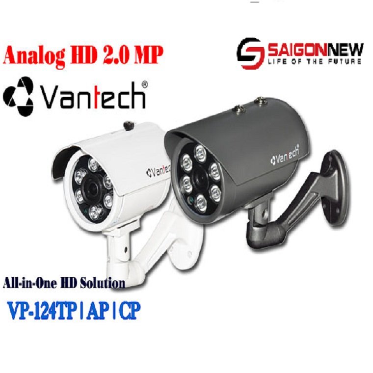 Camera HDTVI hồng ngoại 2.0 Megapixel VANTECH VP-124TP