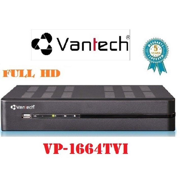 Đầu ghi hình Four In One 16 kênh VANTECH VP-1664TVI