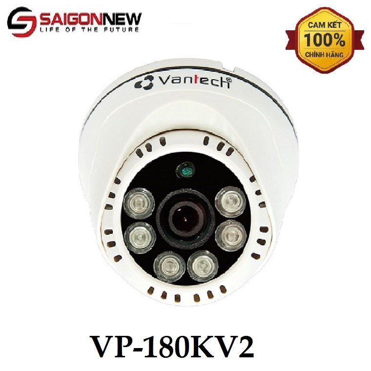 Camera IP Dome hồng ngoại 2.0 Megapixel VANTECH VP-180KV2