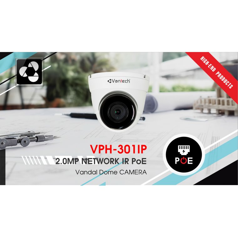 Camera IP Dome 1080P Vantech VPH-301IP