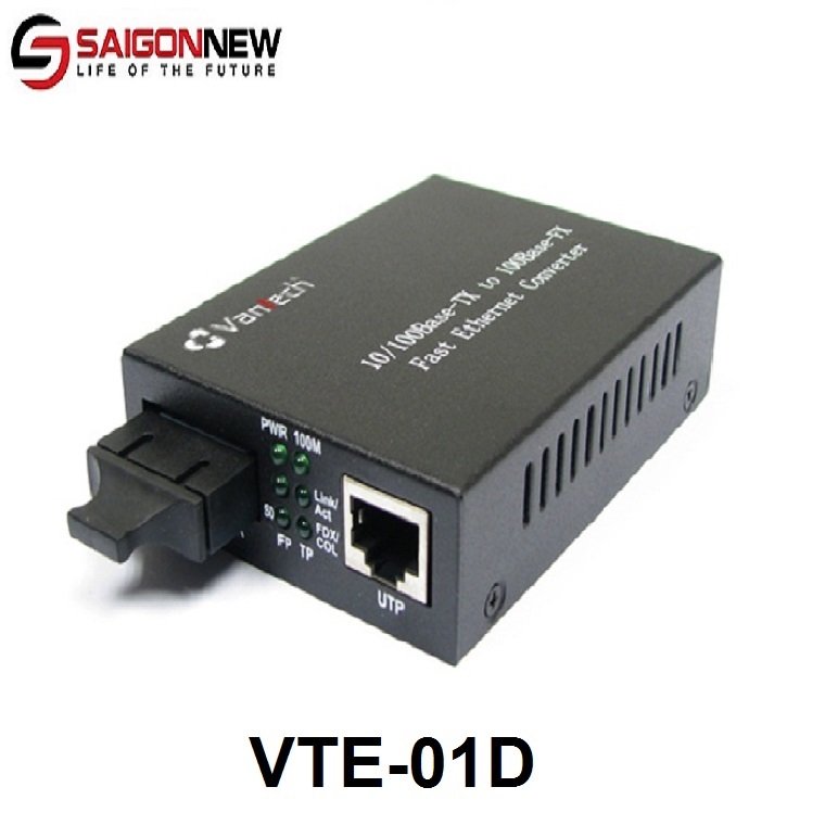 Bộ chuyển đổi tín hiệu cáp quang VANTECH VTE-01D