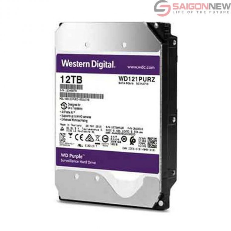 Ổ cứng Western Digital Purple 12TB 3.5