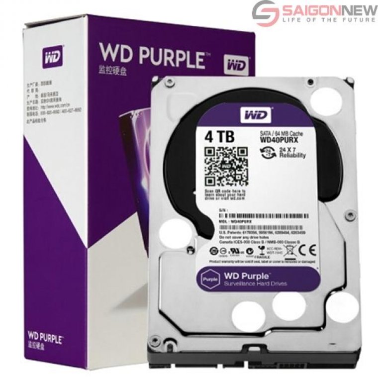 Ổ cứng Western Digital Purple 4TB WD43PURZ