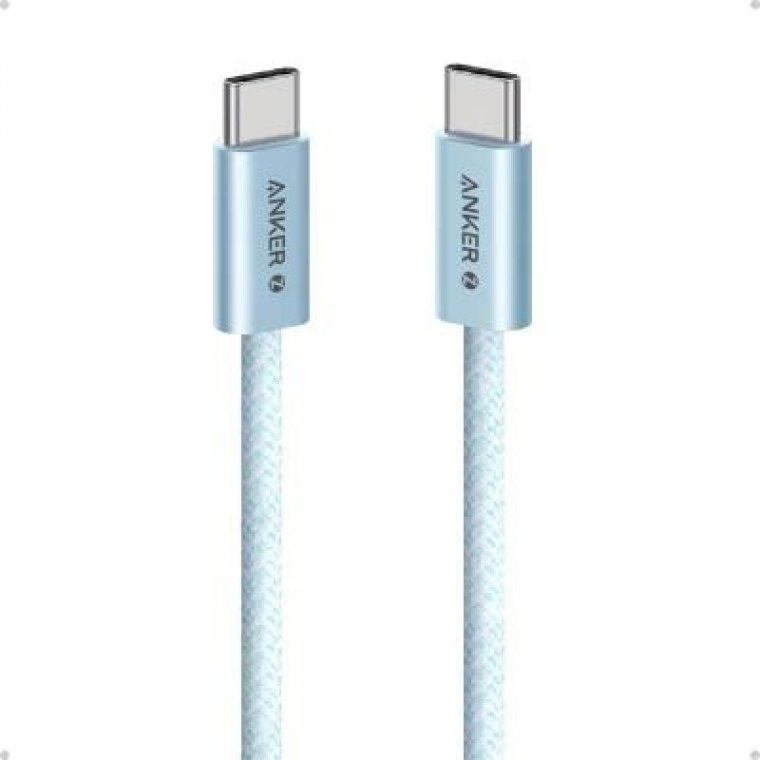 Cáp sạc Anker Zolo C-C 1m Nylon Xanh dương (Blue)-A8060 Blue B2B