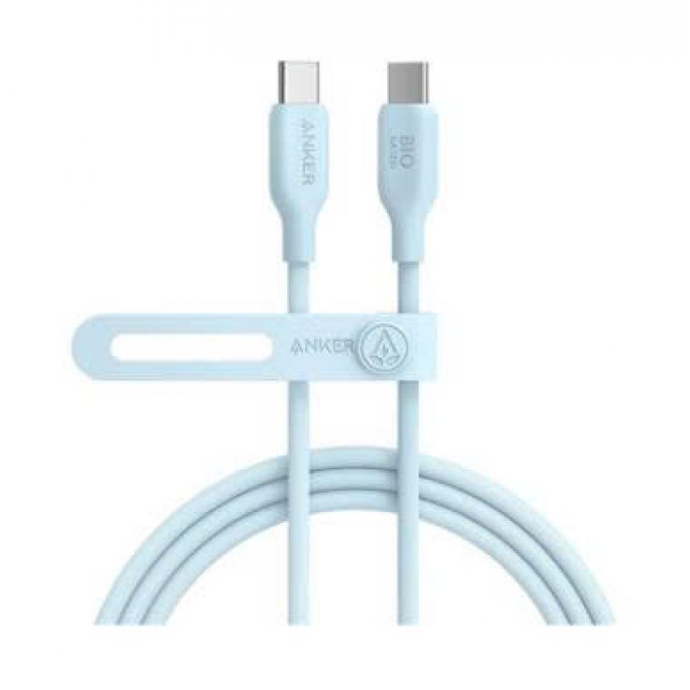 Cáp sạc Anker 543 C-C 1.8m TPE Bio-Based Xanh dương (Blue)