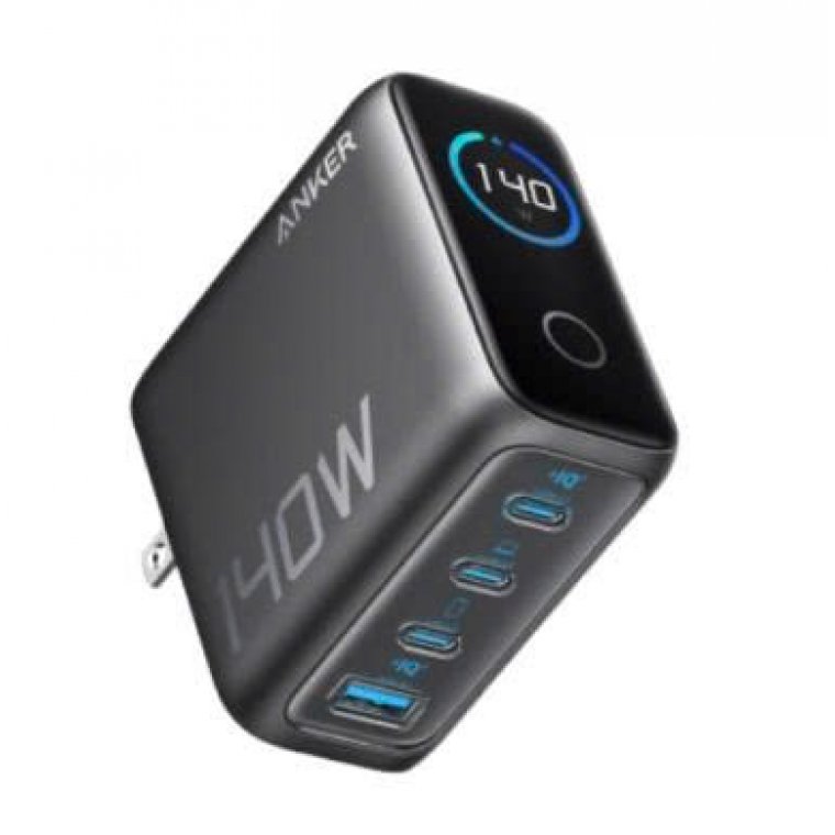 Củ sạc Anker Zolo 3C1A 140W (kèm cáp USB-C) – Xám đen (Dark Gray)
