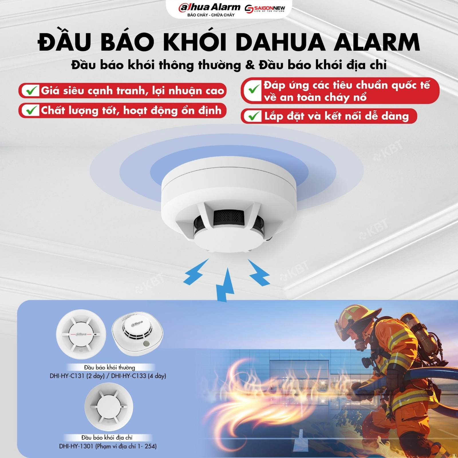 ĐẦU BÁO KHÓI: “ THIẾT BỊ HÀNG ĐẦU TRONG VIỆC PHÒNG CHỐNG CHÁY NỔ”