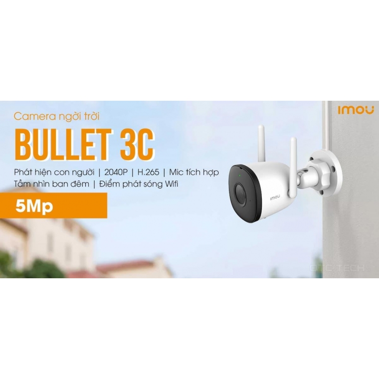 Camera Wifi cố định Bullet 3C Công nghệ mới 5MP IPC-S3DP-5M0WJ (DSS, KBT)